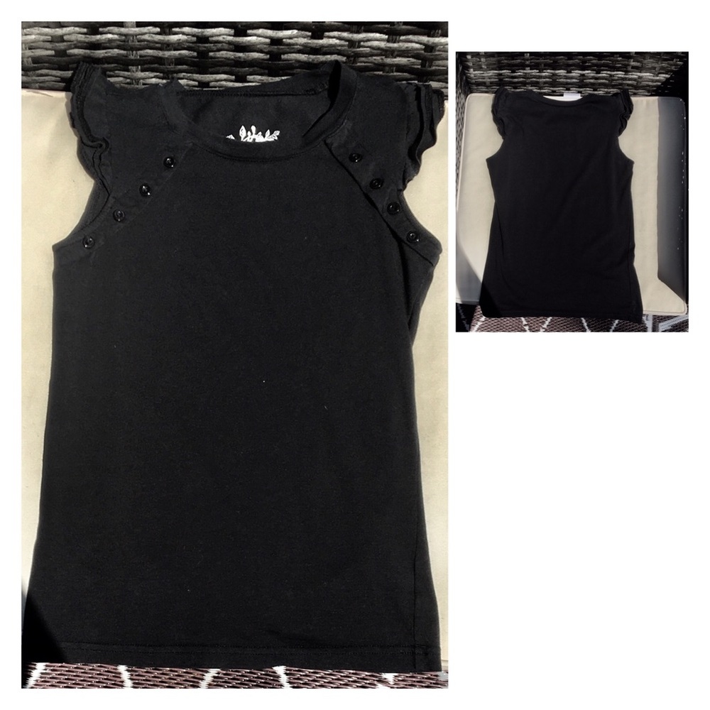 Black Girls T-Shirt Cap Sleeves 10/12
